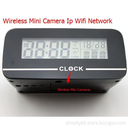 Mini WiFi Camera Clock DV Real Time Security Monitor by Phone APP